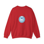 Crewneck Sweatshirt — Compassionate Nurse Blue Badge Design