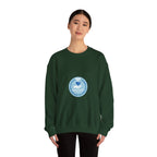 Crewneck Sweatshirt — Compassionate Nurse Blue Badge Design
