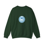 Crewneck Sweatshirt — Compassionate Nurse Blue Badge Design