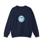 Crewneck Sweatshirt — Compassionate Nurse Blue Badge Design