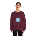 Crewneck Sweatshirt — Compassionate Nurse Blue Badge Design