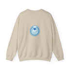 Crewneck Sweatshirt — Compassionate Nurse Blue Badge Design
