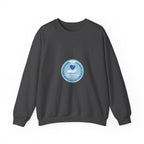 Crewneck Sweatshirt — Compassionate Nurse Blue Badge Design