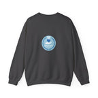 Crewneck Sweatshirt — Compassionate Nurse Blue Badge Design