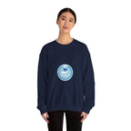 Crewneck Sweatshirt — Compassionate Nurse Blue Badge Design