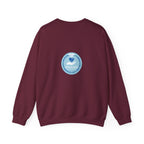 Crewneck Sweatshirt — Compassionate Nurse Blue Badge Design