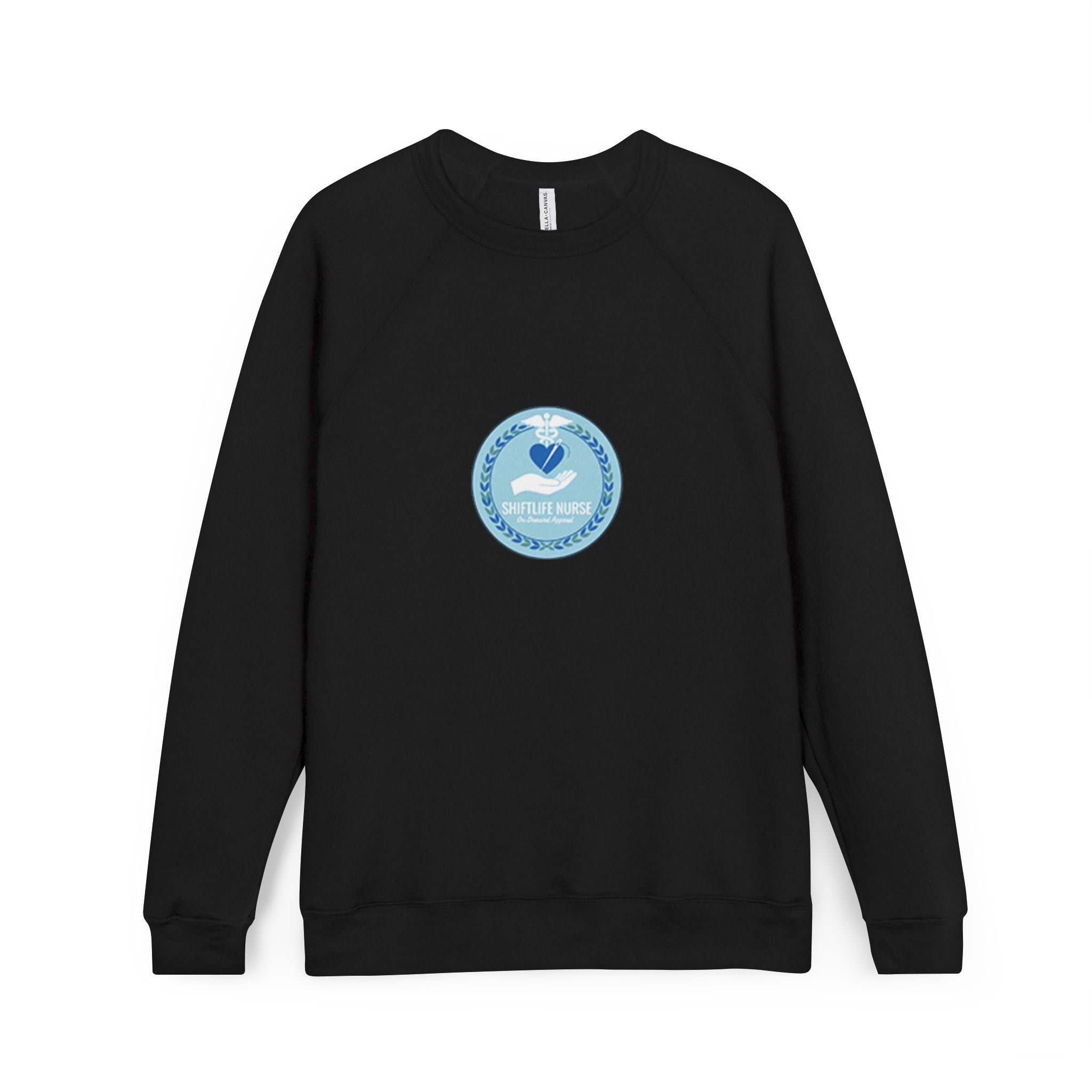 Nurse Support Crewneck Sweatshirt — 'Nurses Know Best' Heart Badge