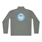Quarter-Zip Pullover — Blue Heart Charity Emblem