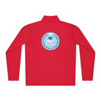 Quarter-Zip Pullover — Blue Heart Charity Emblem