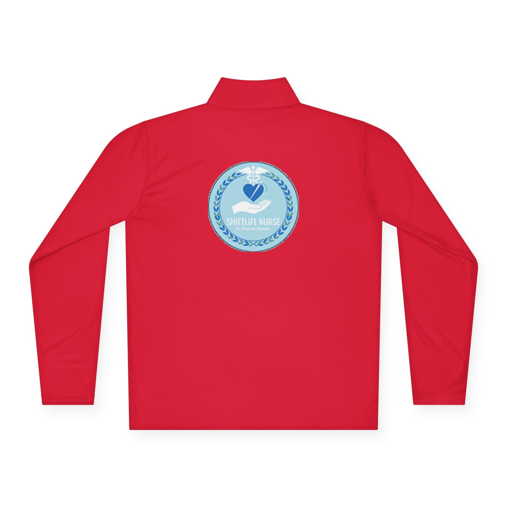 Quarter-Zip Pullover — Blue Heart Charity Emblem