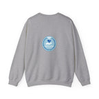 Crewneck Sweatshirt — Compassionate Nurse Blue Badge Design