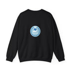 Crewneck Sweatshirt — Compassionate Nurse Blue Badge Design