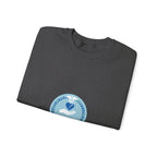 Crewneck Sweatshirt — Compassionate Nurse Blue Badge Design