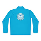 Quarter-Zip Pullover — Blue Heart Charity Emblem