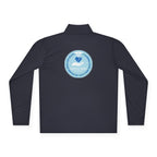 Quarter-Zip Pullover — Blue Heart Charity Emblem
