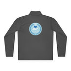 Quarter-Zip Pullover — Blue Heart Charity Emblem