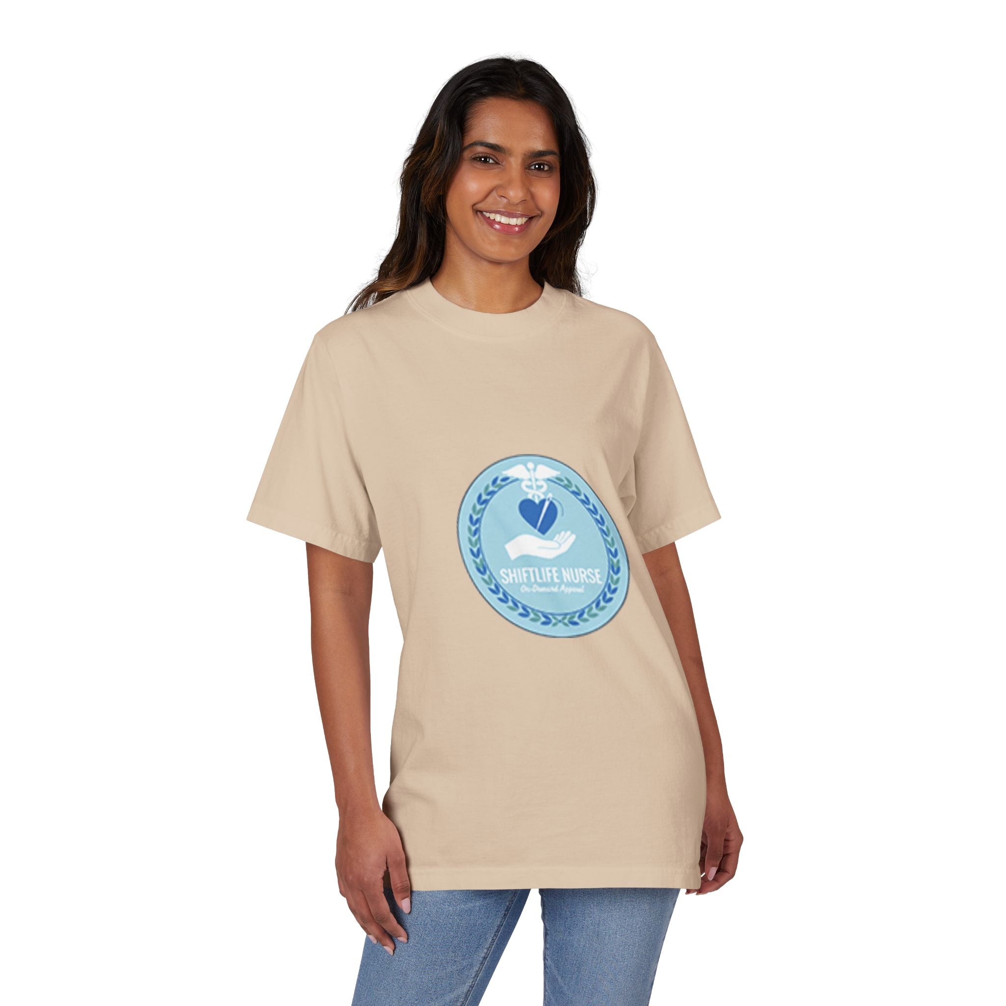 Unisex Garment-Dyed Drop-Shoulder T-Shirt