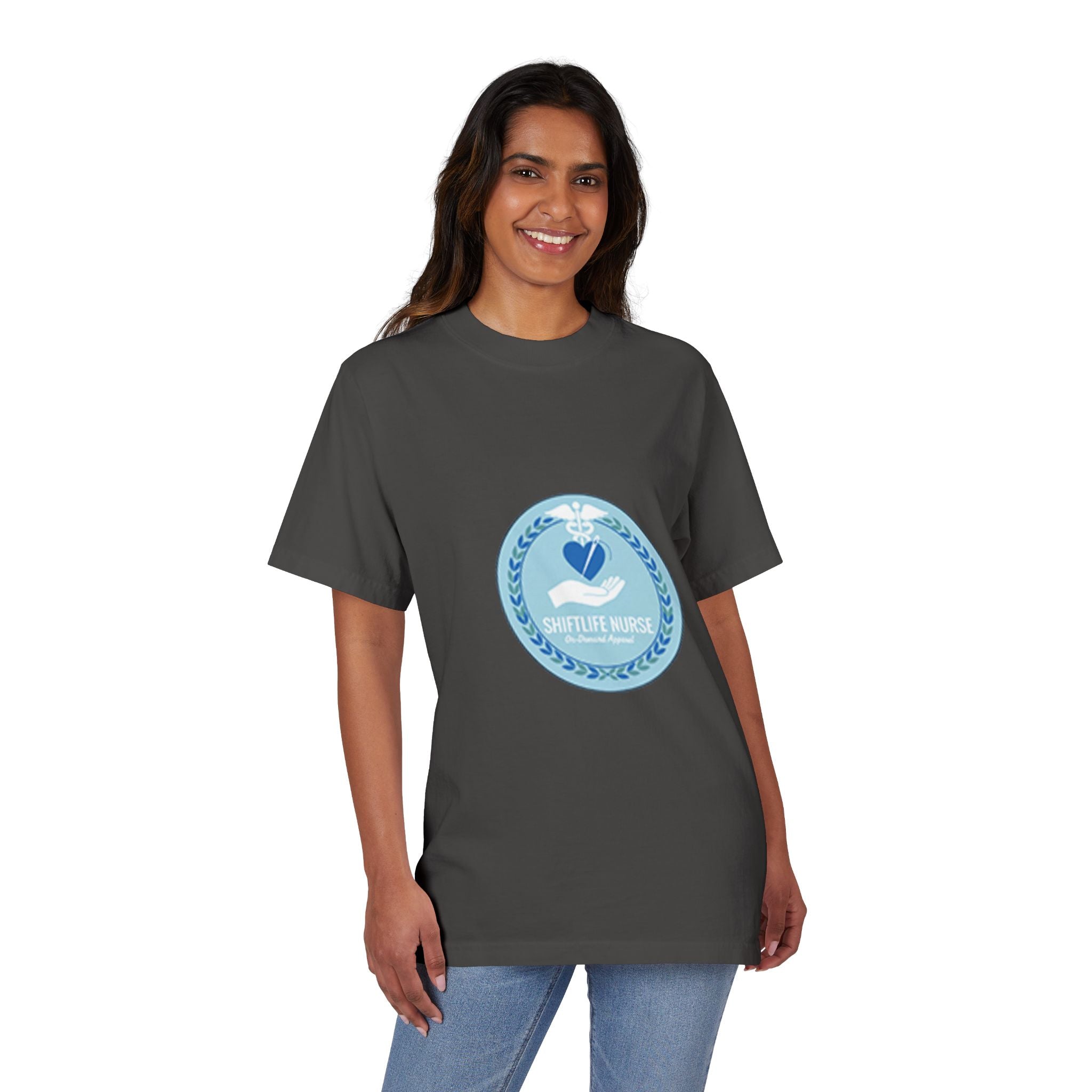 Unisex Garment-Dyed Drop-Shoulder T-Shirt